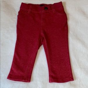 Baby Gap red jeggings